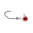 thumbnail image 3 of Big Bite Baits DD 2 Color Round Jighead Sickle Hook 1/8oz Round Ball Jighead Black/Chartreuse, 3 of 10