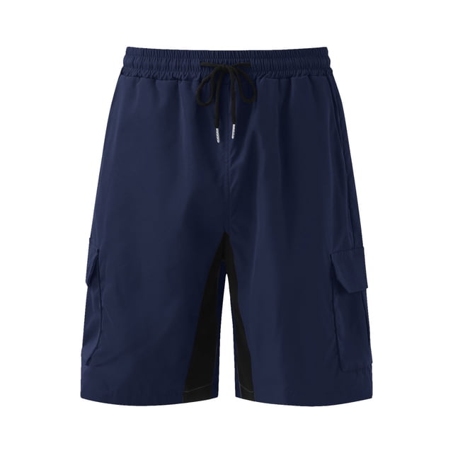 toraway Mens Shorts Casual 6 Inch Inseam Summer Men's Spring and Summer Street Leisure Sports Multi Pocket Drawstring Stretch Waist Color Cargo Shorts XXL