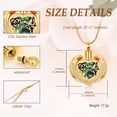 thumbnail image 2 of Stainless Steel Abalone Shell Heart Rose Flower Hummingbird Urn Pendant Memory Necklace for Cremation Ashes Holder Memorial Jewelry, 2 of 5