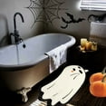 thumbnail image 6 of Halloween Bathroom Rug, Boo Bath Mat Water Absorbent Non- Washable for Shower Tub Microfiber Washable Absorbent Carpet Autumn Halloween Gothic Home Decoration, White - 30*43CM, 6 of 6