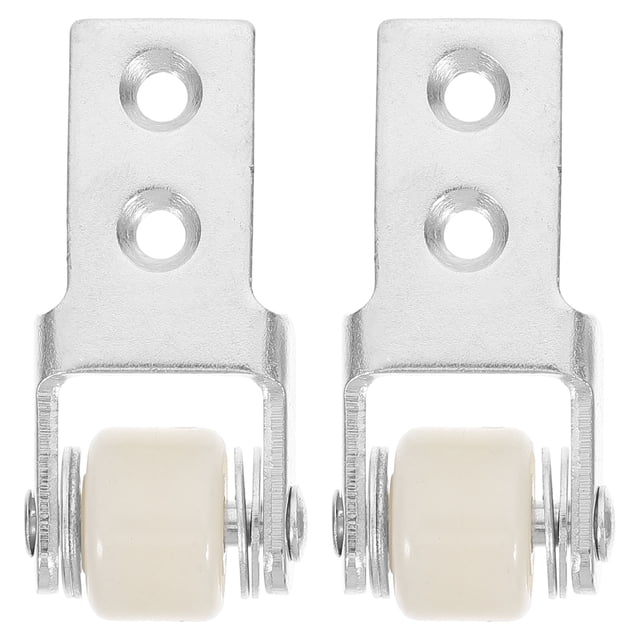 Shisuyan 2 Pcs Roue de Poulie de Porte Coulissante Silencieuse Matériel de Porte d'Armoire Tables à Manger Roues de Réparation de Porte de Placard Remplacement