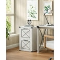 thumbnail image 4 of VASAGLE File Cabinet, Filing Cabinet with 2 File Drawers, Printer Stand, Fit A4, Letter Size, Hanging File Folders, for Home Office, Study, Rustic White, 4 of 7