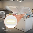 thumbnail image 3 of White-Westinghouse  Congelador Horizontal 25 Pies 708 Litros  Control Dual de Temperatura  Luz Interior  Cerradura con Llave  Alta Capacidad  Modelo WWCCF25708LHWDD, 3 of 9