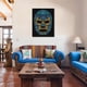 thumbnail image 2 of Cuadro Decorativo Blue Demon Arte Huichol Canvas Arte Mexicano Moderno Listo para Colgar Marco Flotante Plateado Maxigráfica Shop  Cuadro Cultural Dia de Muertos, 2 of 6