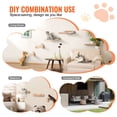 thumbnail image 3 of Wall Mounted Cat Shelves Perches with Jumping Posts and Hammocks Removable Washable Coral Fleece Cat Furniture Set of 4 Supports up to 40 lbs for Slee, 3 of 9