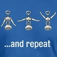 thumbnail image 3 of CafePress - Wine Open And Repeat Men's Fitted T Shirt (Dark) - Men's Fitted T-Shirt, 3 of 4