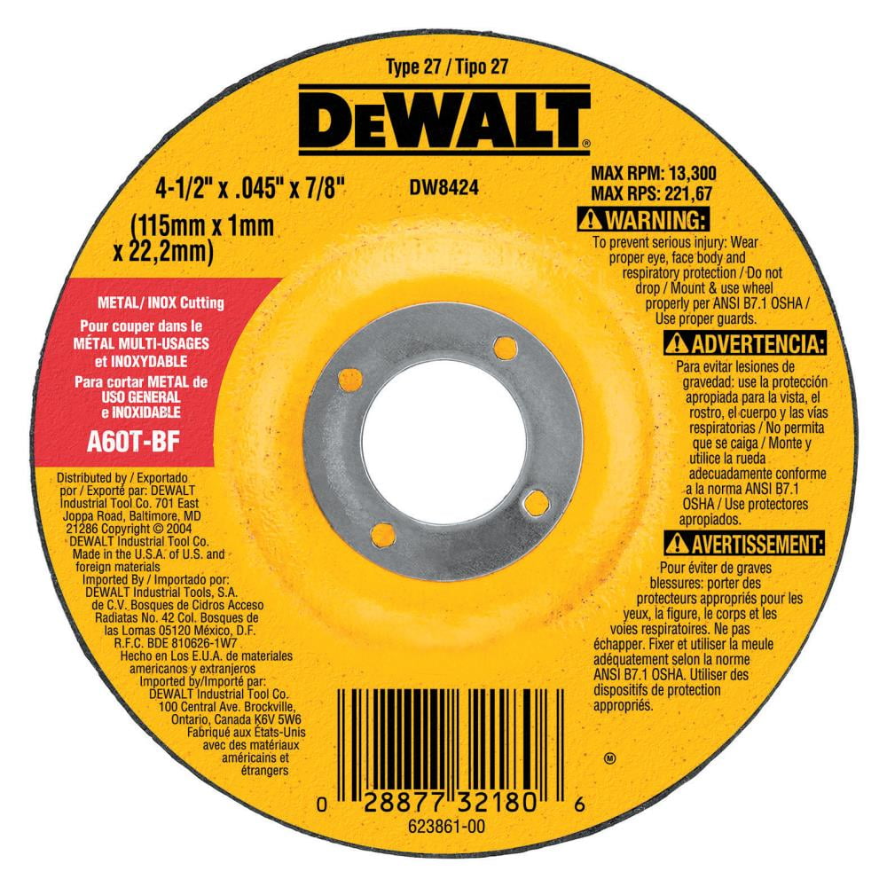 DewaltDW8420 Metal Cutting Wheel