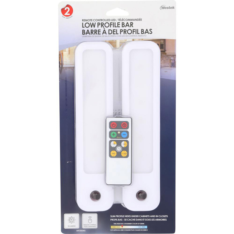 Westek 8.5 in. L White Battery Powered LED Light Bar 95 lumens