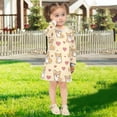 thumbnail image 5 of Girls' long-sleeved dress Cute Little Corgi Girls' A-line dress with ribbed cuffs Soft and comfortable, 5 of 6