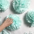 thumbnail image 4 of 5 Pcs Tissue Paper Pompoms Flower Garland Wedding Decoration DIY Paper Flowers Ball Baby Shower Birthday Party Decoration dark green 12 inches 30cm, 4 of 4