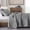 Grey, variant on Quilt Set Twin Size Beige, Classic Geometric Spots Stitched Pattern, Stone-Washed Microfiber Chic Rustic Look, Ultra Soft Lightweight Quilted Bedspread for All Season, 2 Pieces