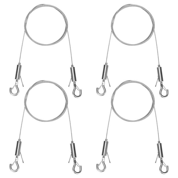 Uxcell 4-Pack Adjustable Picture Hanging Wire, 4.9ft x 0.06"( L x Dia ) Mirror Hanging Wire, Picture Hanging Wire Kit, Picture Frame Wire