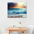 thumbnail image 2 of Creowell Nature Canvas Wall Art on Solid Wood  - Small to Extra Large Paintings - Wall Decor for Living Room, Bedroom, Kitchen (Summer Ocean Beach,20x16 in/16x12 in), 2 of 6
