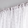 thumbnail image 3 of Exclusive Home Curtains Spirit Woven Pouf Applique Sheer Rod Pocket Curtain Panel Pair, 54x63, White, 3 of 7