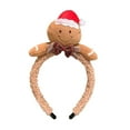 thumbnail image 6 of COOLHOOD Gingerbreads Hairband Comfortable Plush Hair Hoop Seasonal Celebration Headbands for Festives Gatherings, 6 of 6