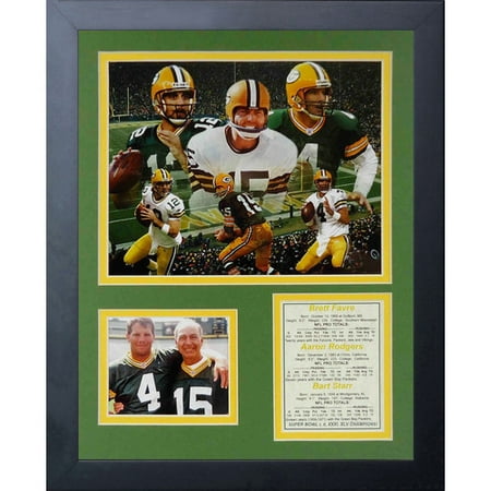 Legends Never Die Green Bay Packers Packers Quarterbacks Framed Memorabilia