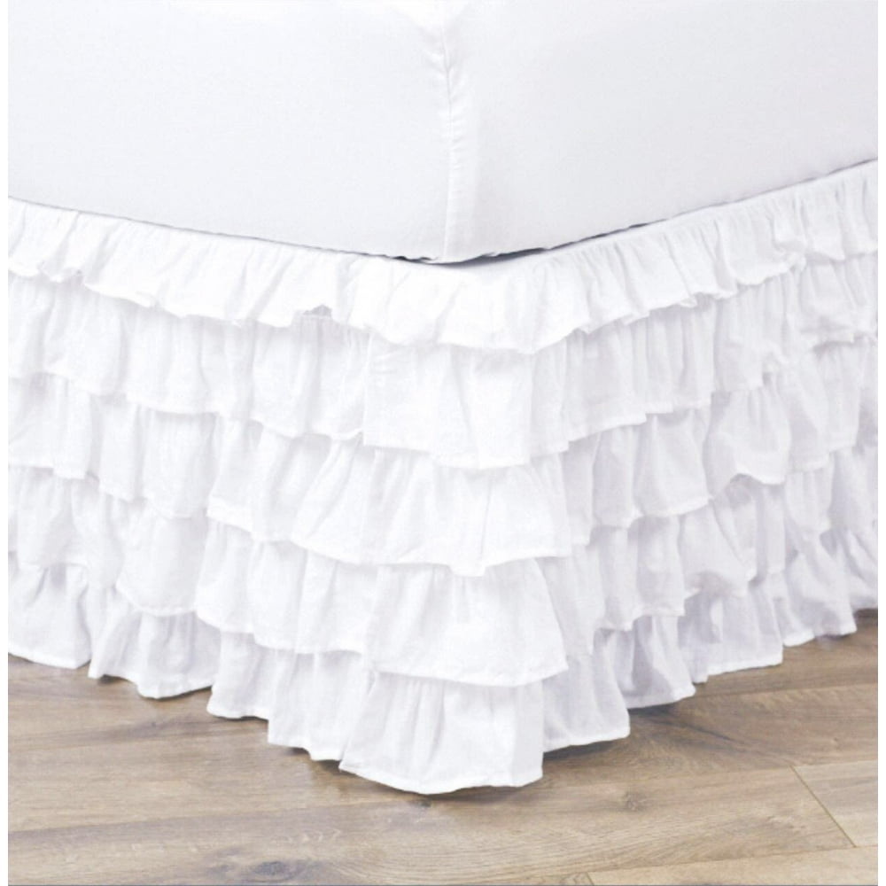 Empire Home Pleated Ruffled Bed Skirt Solid Dust Ruffle All Sizes