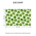 thumbnail image 3 of Rocae Green Kiwi Printed Heat Resistant Place Mats,Classic Hemstitch Cloth Fabric Placemats Imitation Linen Place Mat Table Mats 18x12 inch, 3 of 9