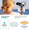 thumbnail image 2 of Movo Vlog Kit V7 - Kit de inicio de YouTube con agarre, micrófono estéreo, luz y kit de Vlogging remoto inalámbrico para iPhone para YouTube, TikTok, equipo de Vlogging para iPhone/Android - Kit de Vl, 2 of 5