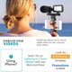 thumbnail image 2 of Movo Vlog Kit V7 - Kit de inicio de YouTube con agarre, micrófono estéreo, luz y kit de Vlogging remoto inalámbrico para iPhone para YouTube, TikTok, equipo de Vlogging para iPhone/Android - Kit de Vl, 2 of 5
