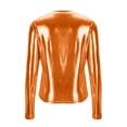 thumbnail image 6 of Women's Tops Dressy 2026 Y2K Night Out Tops Crew Neck Shiny Tunic Shirts Long Sleeve Outfit for Spring Summer, 6 of 7