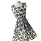 thumbnail image 3 of Mini vestido corto de noche de fiesta con estampado floral de gasa sin mangas para mujeres y niñas Speravity FS1635-73, 3 of 3