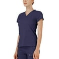thumbnail image 3 of Adar Pro Everyday Expert Scrub Set For Women - Curved V-Neck Scrub Top & Tapered Drawstring Scrub Pants, 3 of 7