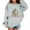Light Gray, variant on Children's Casual Pullover Sweatshirt with Christmas Tree Book Stack Print Long Sleeve Crewneck Loose Fit Top for Winter Holiday