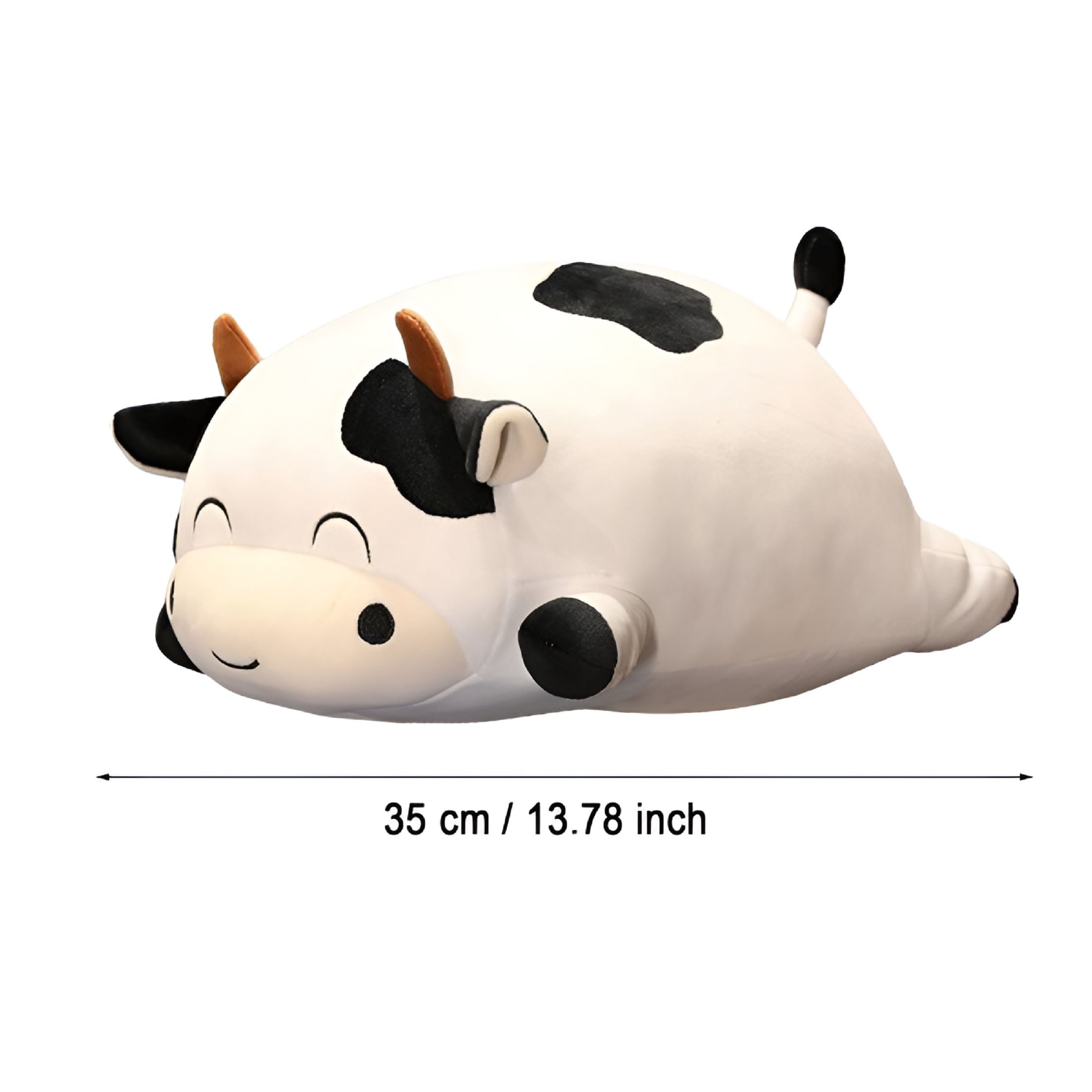 CYFW 2026 New Weighted Plush Cow Pillow 13.8In Animals Series Cute Cow Plushie Dolls for Boys and Girls for Kids,Home,Nap