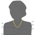 thumbnail image 3 of JewelStop 10k Solid Yellow Gold 3 Mm Diamond-cut Rope Chain 20" Lobster Claw - 10.67gr., 3 of 5