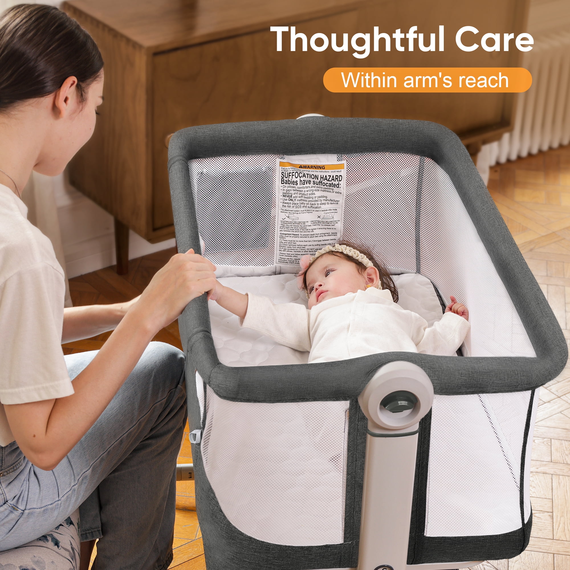 Babyeap in Baby Bassinet,Baby Basinet Bedside Sleeper