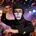 thumbnail image 2 of TIELUTT Hat Style Sunscreen Breathable Full Face Motorcycle Cycling Full Head Suitable for Holidays Such As Carnival Thing One and Thing Two for Riding 3 Merchandise Ski Back Full Face Protective Hat, 2 of 4