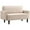 Beige, variante sur HOMCOM Causeuse, Canapé 2 Places Rembourré en Tissu de Lin, Gris Foncé