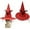 Red, variant on Witch Hat For Party Flannel Witch With Red Decoration Red,One Size