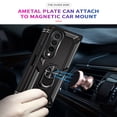 thumbnail image 6 of SaniMore Tri-layer Case for Samsung Galaxy Z Fold 4 7.6", 360° Rotating Holder/Kickstand Rugged PC Back + TPU Bumper Magnetic Car Mount Anti-fingerprint Anti-fall Heavy Duty Protective Case, Black, 6 of 7