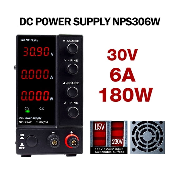 Bench Dc Power Supply Adjustable 5A 6A Four Digit Lcd Display VARIABLE Switching Power Supply Source Ac 300w 360w ,Excellent Compatibility