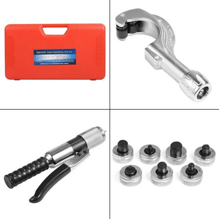 

Fdit CT-300A Hydraulic Tube Expander Kit Tubing Expanding Tool With 7 Expander Heads Hydraulic Tube Expander Kit Hydraulic Tube Expanding Tool