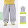thumbnail image 6 of EnJoCho Girls Sweatpants Wide Leg Elastic High Waist Loose Straight Soft Trousers Relaxed Fit Bottoms For Kids Spring Fall Daily Streetwear School Active Wear, 6 of 6