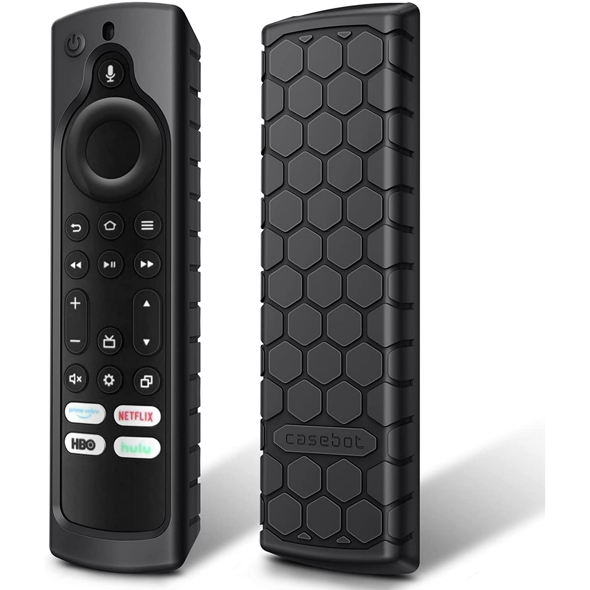 Fintie Silicone Case for Amazon Toshiba/Insignia/Pioneer/Fire TV 4-Series/Fire TV Omni Series TV Remote - [Anti Slip] Shockproof Cover for Fire TV Edition Alexa Voice Remote, Black
