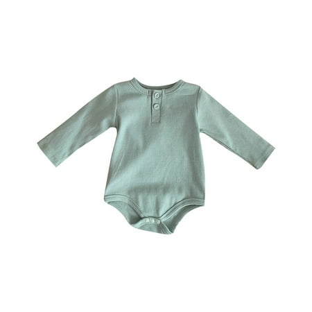 

Toddler Boys Bodysuits Solid Color Unisex Cotton Long Sleeve Cotton Daily Kids Children Infant Clothes Cartoon Trendy Soft Cute Outwear Streetwear Spring Summer Rompers Jumpsuits
