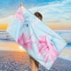 thumbnail image 2 of Toalla de playa de microfibra de terciopelo de doble cara, secado rápido, estampada, para playa y natación., 2 of 5