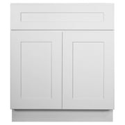 Design House Brookings Assembled Shaker Style Base Kitchen Cabinet (30 x 34.5 x 24), Sherwin Williams® White