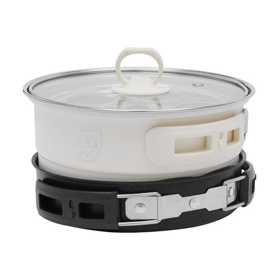 Wildnix Portable Foldable Electric Hot Pot with Multifunctional Lid for Frying, Boiling, Steaming, Stir-Frying, Ideal for 1-2 People Cooking