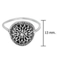 thumbnail image 3 of Stylish Sacred Mandala Flower Detailed Sterling Silver Band Ring-7, 3 of 8