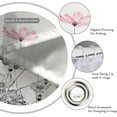 thumbnail image 3 of Pink Gray Flower Shower Curtain 72''''W x 72''''L White Grey Daisy Floral Ink Painting Botanical Simple Elegance Bathroom Curtains Polyester Fabric 12 Pack Plastic Hooks, 3 of 6