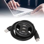 NFTIGB JK38h USB 2.0 Hub 3-Port Desktop Round Shape Docking Station (3.54 inches / 9 cm)