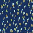 thumbnail image 1 of Ahgly Company Machine Washable Indoor Square Transitional Steel Blue Area Rugs, 4' Square, 1 of 7