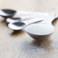 thumbnail image 4 of nu steel Stainless Steel Measuring Spoons Set of 4, Round Metal Teaspoon & Tablespoon Measuring Spoons for Dry & Liquid Ingredients - Nesting Kitchen Gadgets For Baking & Cooking, polished steel, 4 of 4