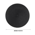 thumbnail image 3 of Tuvgenk Woven Table Mat Easy Clean Cotton 13 Inch for Coffee Office Table Placemat Waterproof Black Stain Resistant for Outdoor Party Decor Round, 3 of 5
