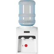 TABU 38'' Countertop Water Cooler Dispenser,Top Loading,Hot & Cold Water,3 or 5 Gallon Bottle,White